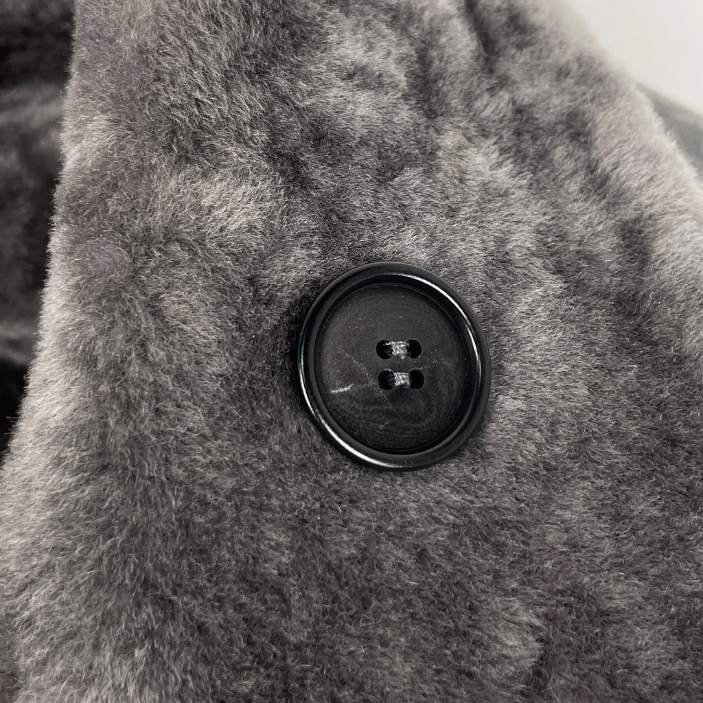 アルマーニ ムートン ロング コート リバーシブル 防寒 アウター その他コート ムートン グレー メンズ 【中古】brapp