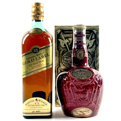2本 ジョニーウォーカー シーバスブラザーズ スコッチ 700ml ウイスキー セット 【古酒】liqbb