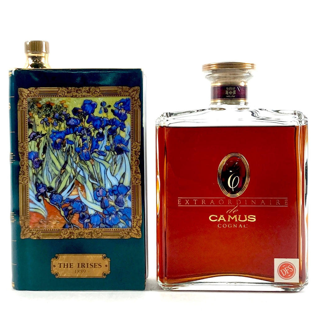 2本 カミュ CAMUS スペシャル リザーブ ゴッホ アイリス ブック型ボトル コニャック 700ml ブランデー セット 【古酒】liqbb
