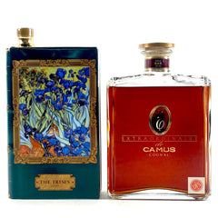 2本 カミュ CAMUS スペシャル リザーブ ゴッホ アイリス ブック型ボトル コニャック 700ml ブランデー セット 【古酒】liqbb