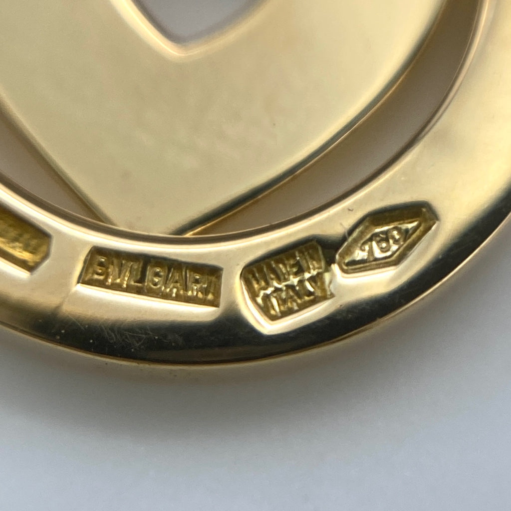 ブルガリ トンドハート チャーム YG イエローゴールド ペンダントトップ ペンダントトップ 750 レディース 【中古】brjwl