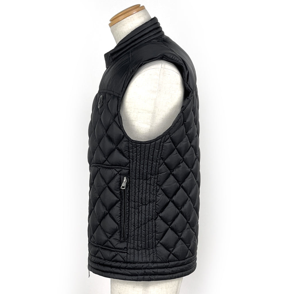 モンクレール ロッド ジレ ダウンベスト ROD GILET キルティング アウター ダウンコート ブラック メンズ 【中古】brapp