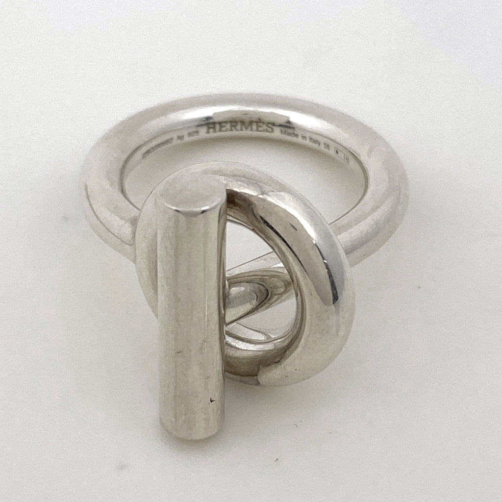 エルメス エシャペ MM 指輪 リング 15号 シルバー925 シルバー レディース 【中古】bracc