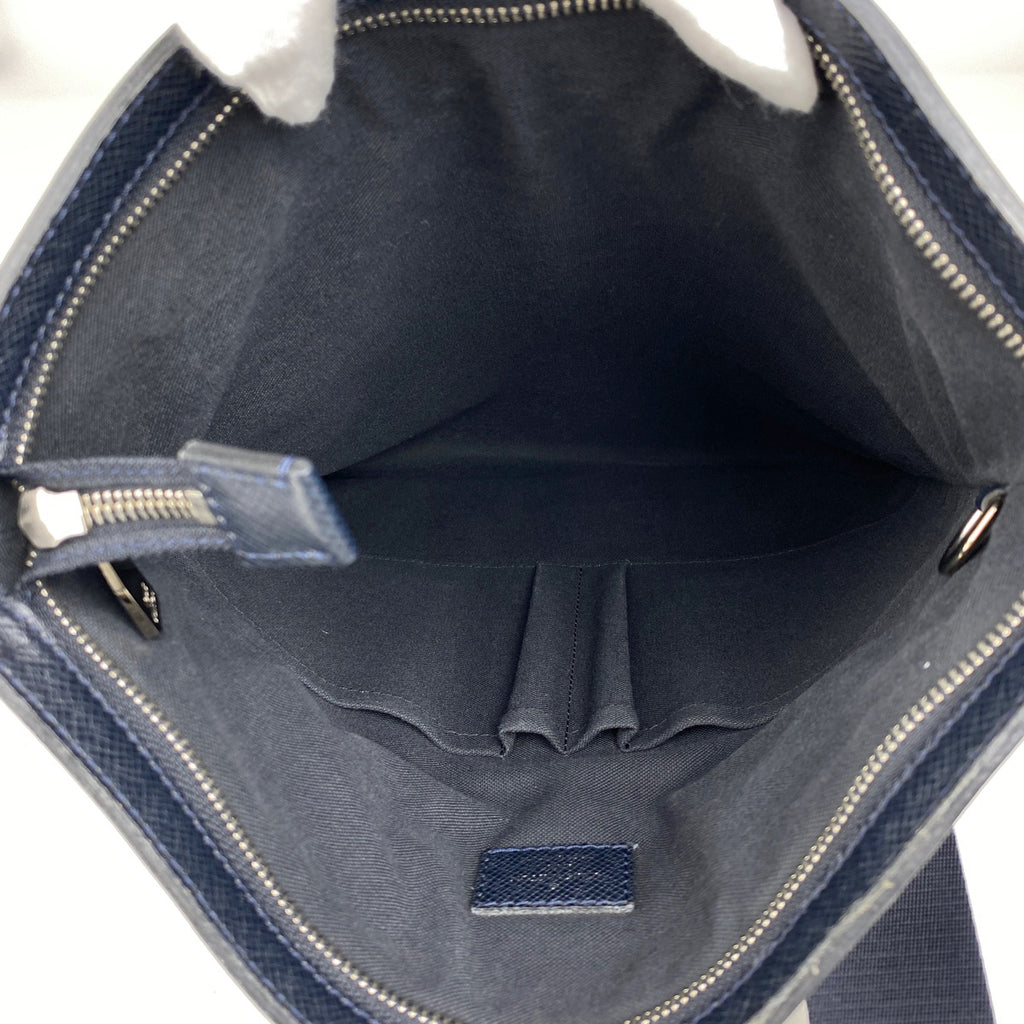 ルイ・ヴィトン サシャ 斜め掛け ショルダーバッグ タイガ ボレアル(ネイビー) M32629 メンズ 【中古】brbag
