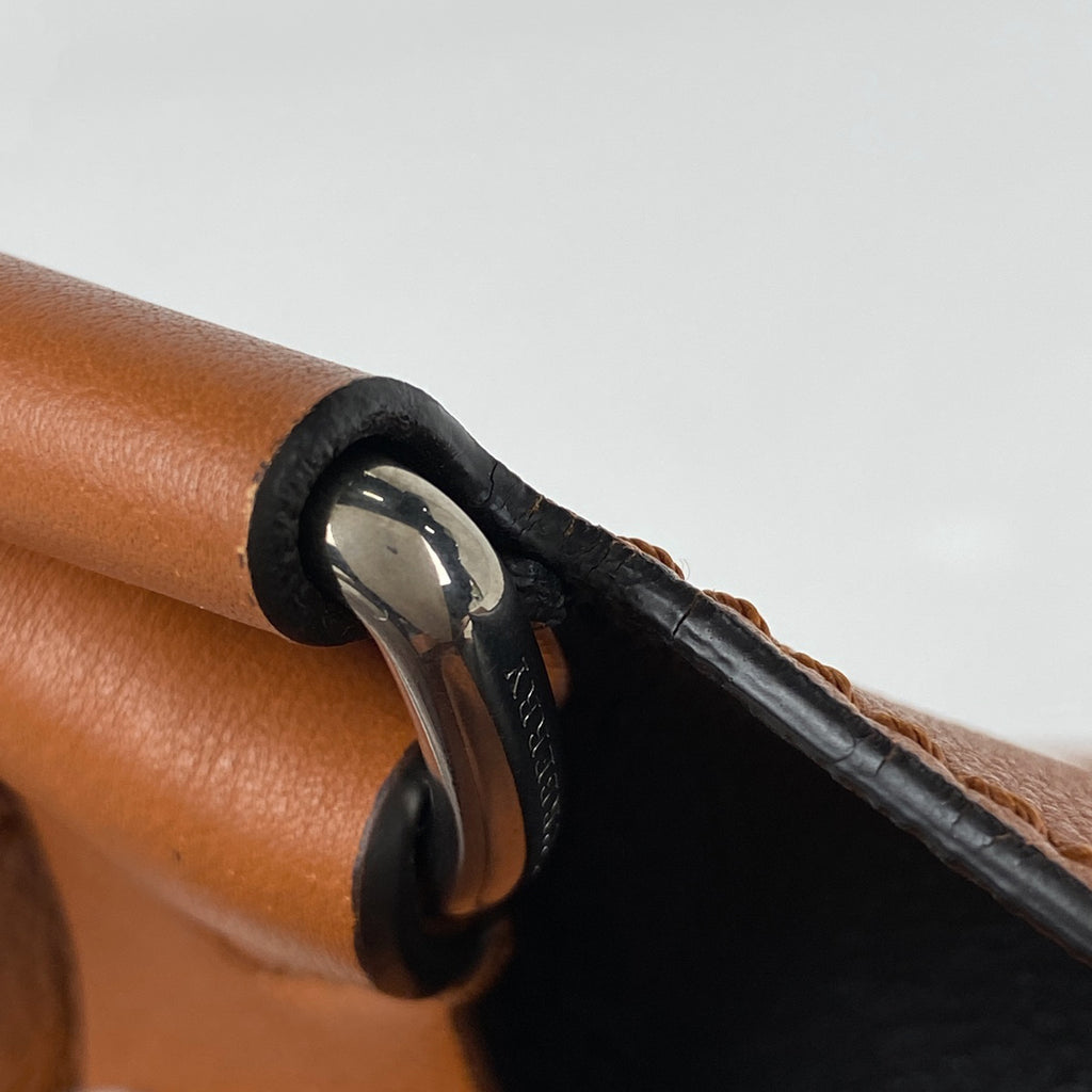 バーバリー ロゴ トートバッグ ショルダーバッグ トートバッグ レザー ブラウン レディース 【中古】brbag