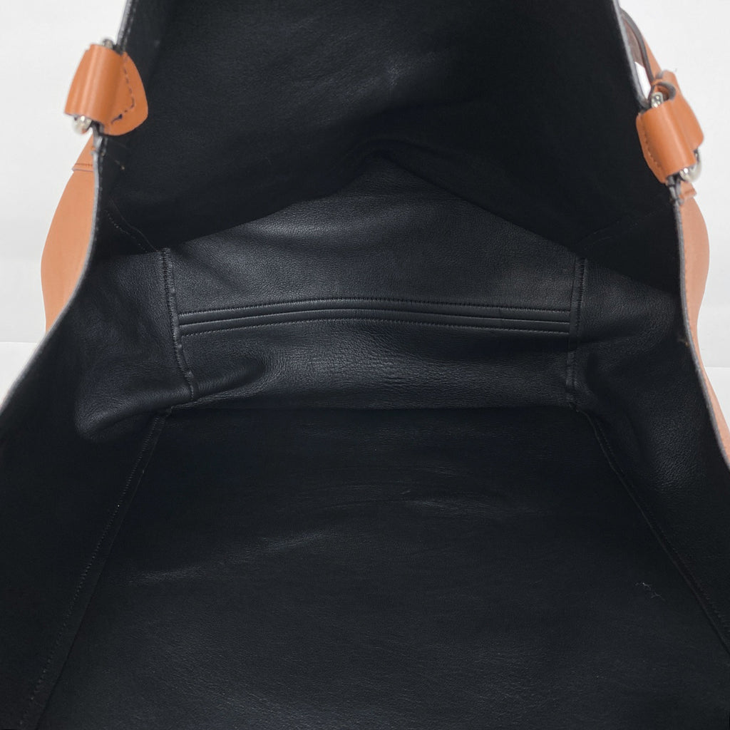 バーバリー ロゴ トートバッグ ショルダーバッグ トートバッグ レザー ブラウン レディース 【中古】brbag