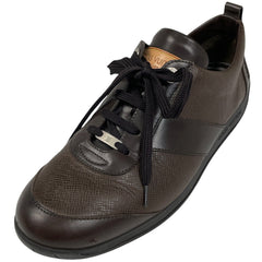 ルイ・ヴィトン ロゴ スニーカー ローカット 靴 スニーカー レザー ブラウン メンズ 【中古】brapp