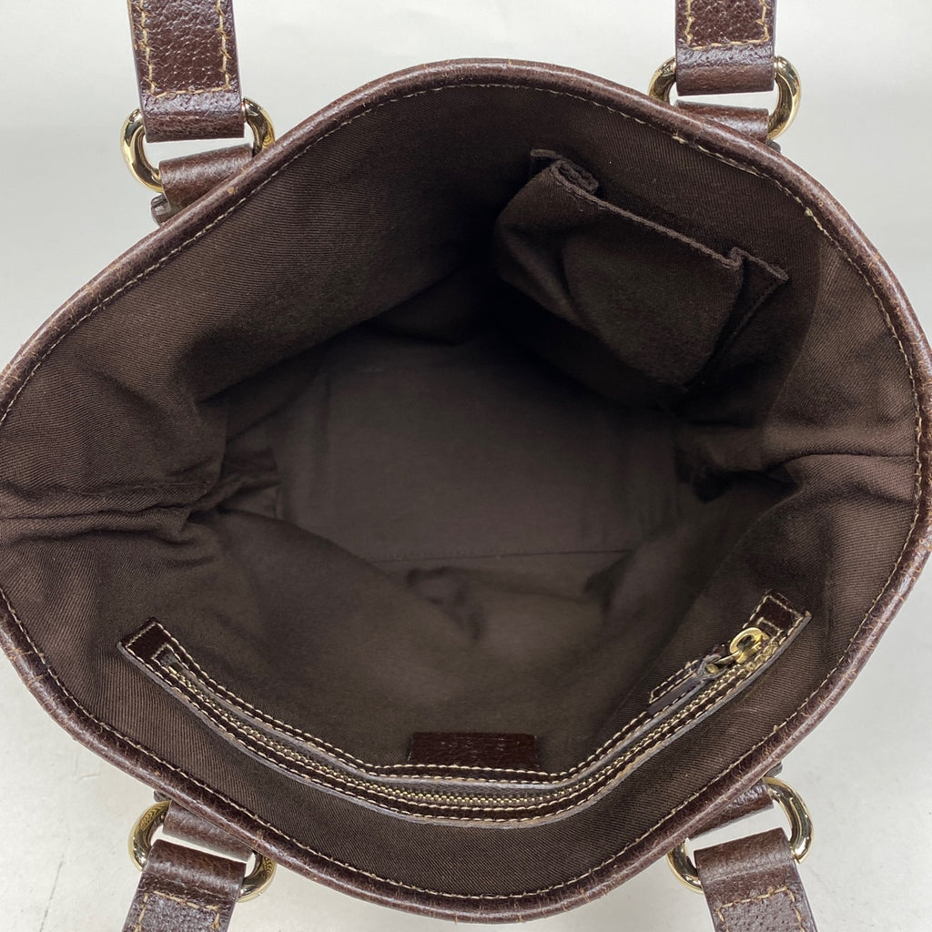 グッチ GG柄 トートバッグ ハンドバッグ トートバッグ GGキャンバス ベージュ ブラウン 153361 レディース 【中古】brbag