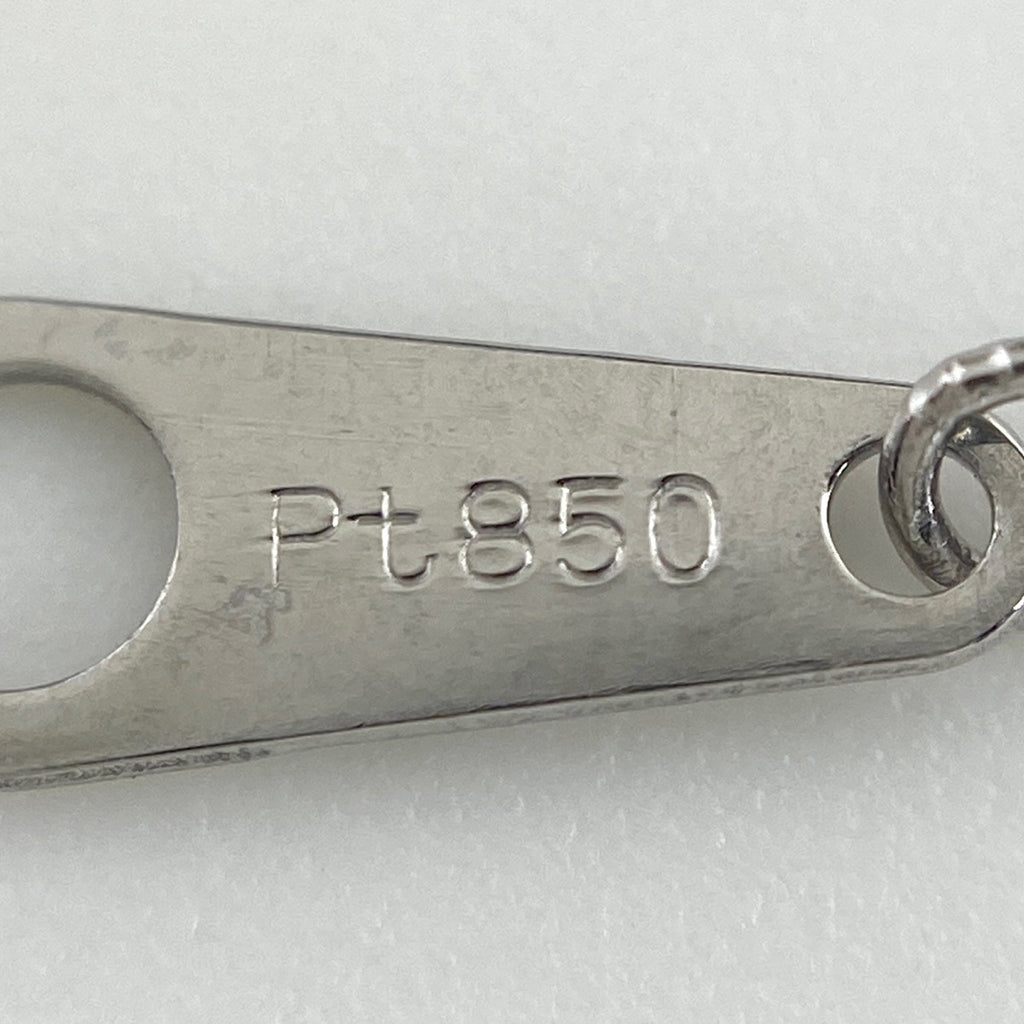 サファイア デザインネックレス プラチナ ペンダント メレダイヤ ダイヤモンド ネックレス Pt900 Pt850 サファイア レディース 【中古】nbjwl