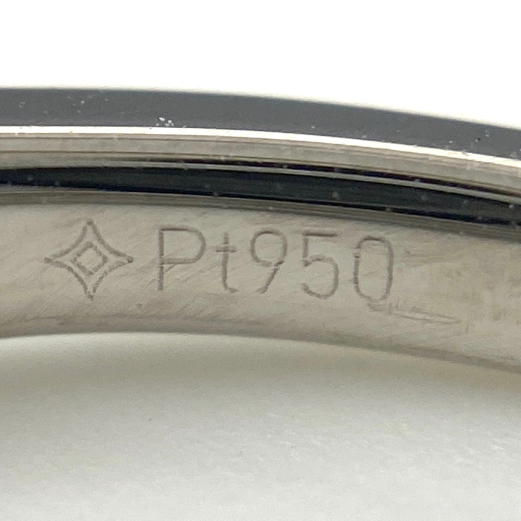 GSTV デザインリング プラチナ 指輪 メレダイヤ リング 13号 Pt950 ダイヤモンド レディース 【中古】brjwl