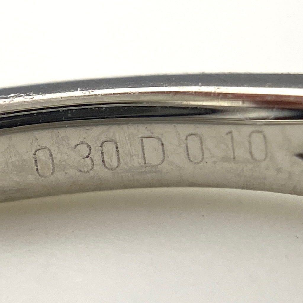 GSTV デザインリング プラチナ 指輪 メレダイヤ リング 13号 Pt950 ダイヤモンド レディース 【中古】brjwl