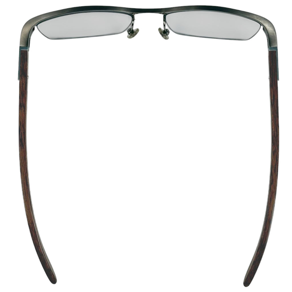 カルティエ ロゴ メガネ ウッドテンプル 眼鏡 メタル ブラウン レディース 【中古】brbag