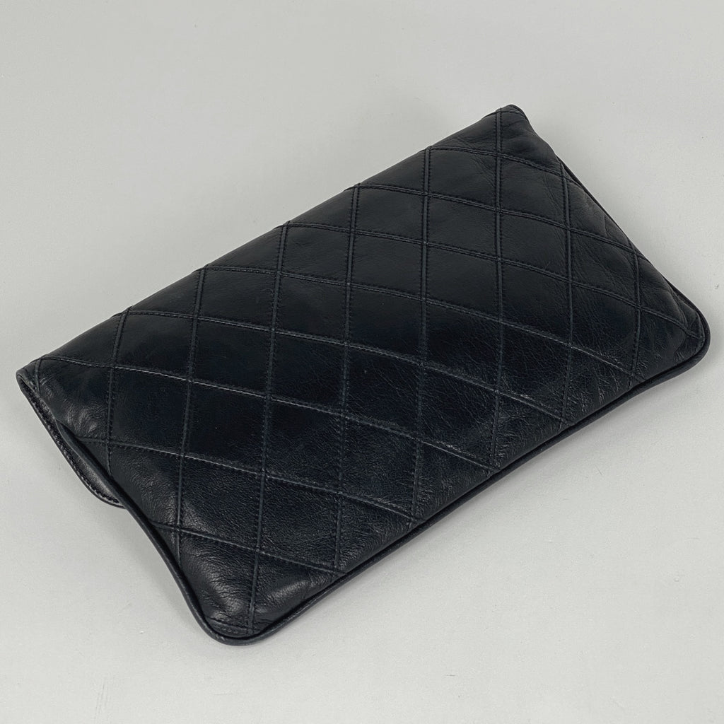 シャネル ビコローレ クラッチバッグ ココマーク セカンドバッグ クラッチバッグ レザー ブラック レディース 【中古】brbag