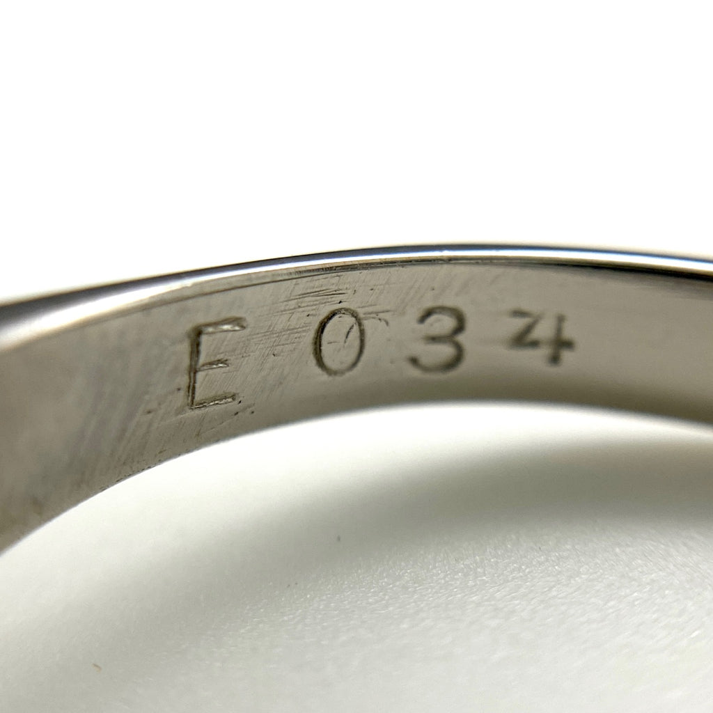 エメラルド デザインリング プラチナ 指輪 メレダイヤ リング 12号 Pt900 エメラルド ダイヤモンド レディース 【中古】nbjwl