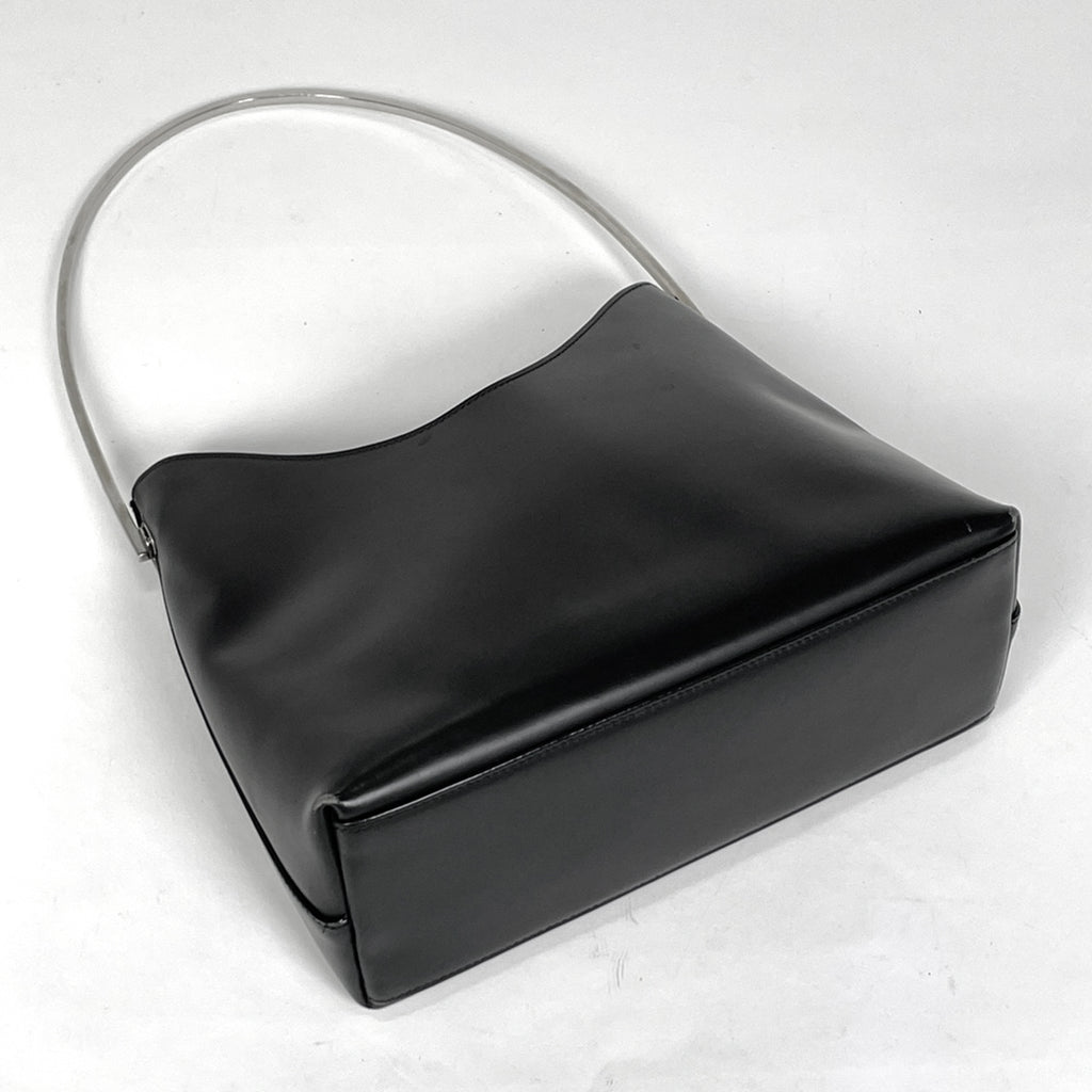 グッチ ロゴ ハンドバッグ ショルダーバッグ ハンドバッグ レザー ブラック 0011978 レディース 【中古】brbag