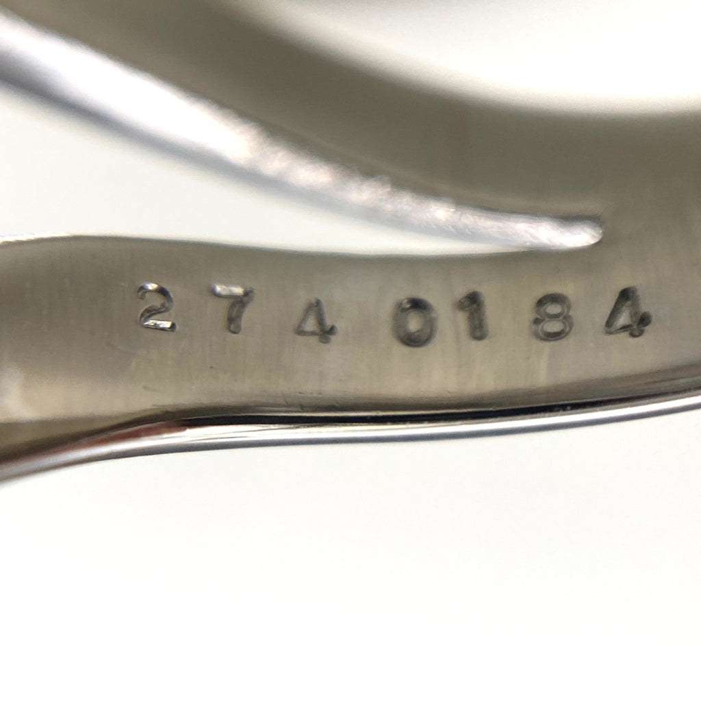 アクアマリン デザインリング プラチナ メレダイヤ 指輪 リング 10号 Pt900 アクアマリン ダイヤモンド レディース 【中古】nbjwl