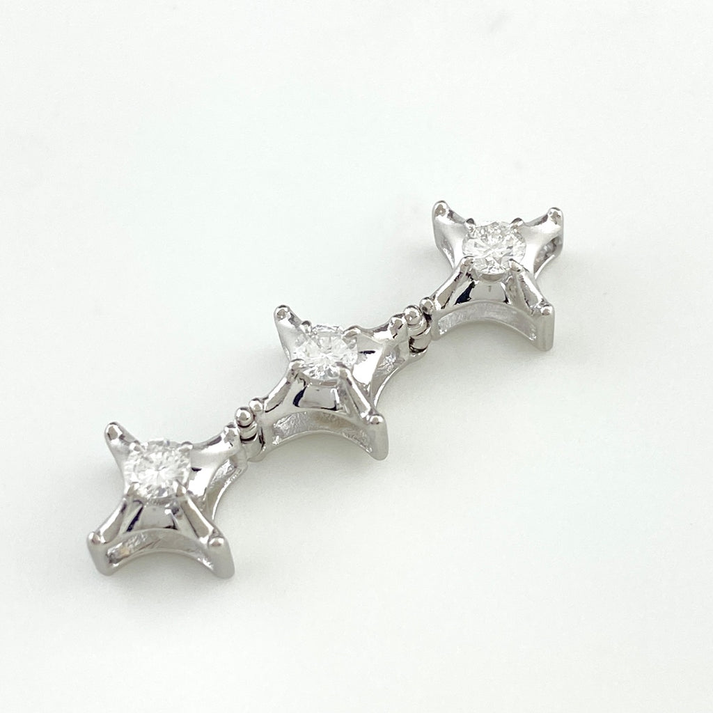 メレダイヤ デザインペンダントトップ プラチナ ペンダントトップ Pt900 ダイヤモンド レディース 【中古】nbjwl