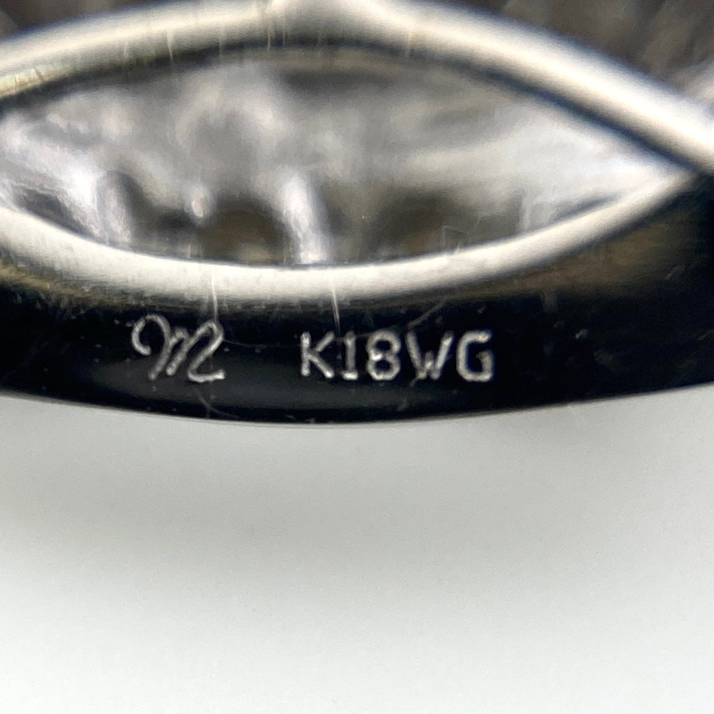 メレダイヤ デザインペンダントトップ WG ホワイトゴールド 王冠モチーフ ペンダントトップ K18 WG ダイヤモンド レディース 【中古】nbjwl
