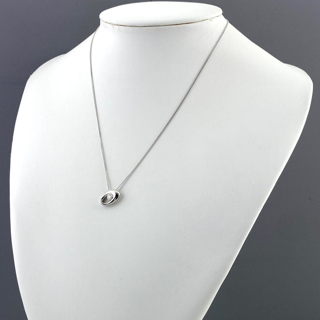 メレダイヤ デザインネックレス プラチナ ペンダント ネックレス Pt900 Pt850 ダイヤモンド レディース 【中古】nbjwl
