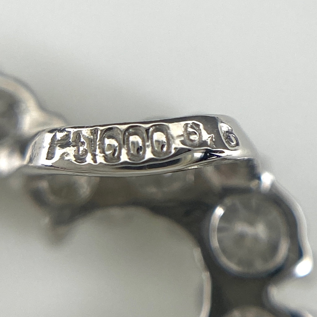 ハートモチーフ ペンダントトップ プラチナ メレダイヤ ペンダントトップ Pt1000 ダイヤモンド レディース 【中古】nbjwl