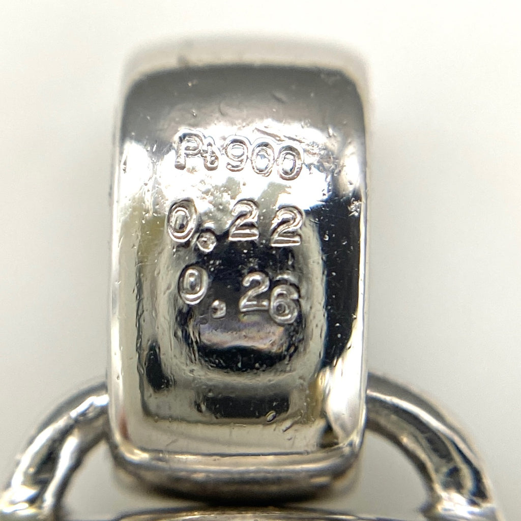 スネークモチーフ ペンダントトップ プラチナ メレダイヤ 蛇 ペンダントトップ Pt900 ルビー ダイヤモンド レディース 【中古】nbjwl