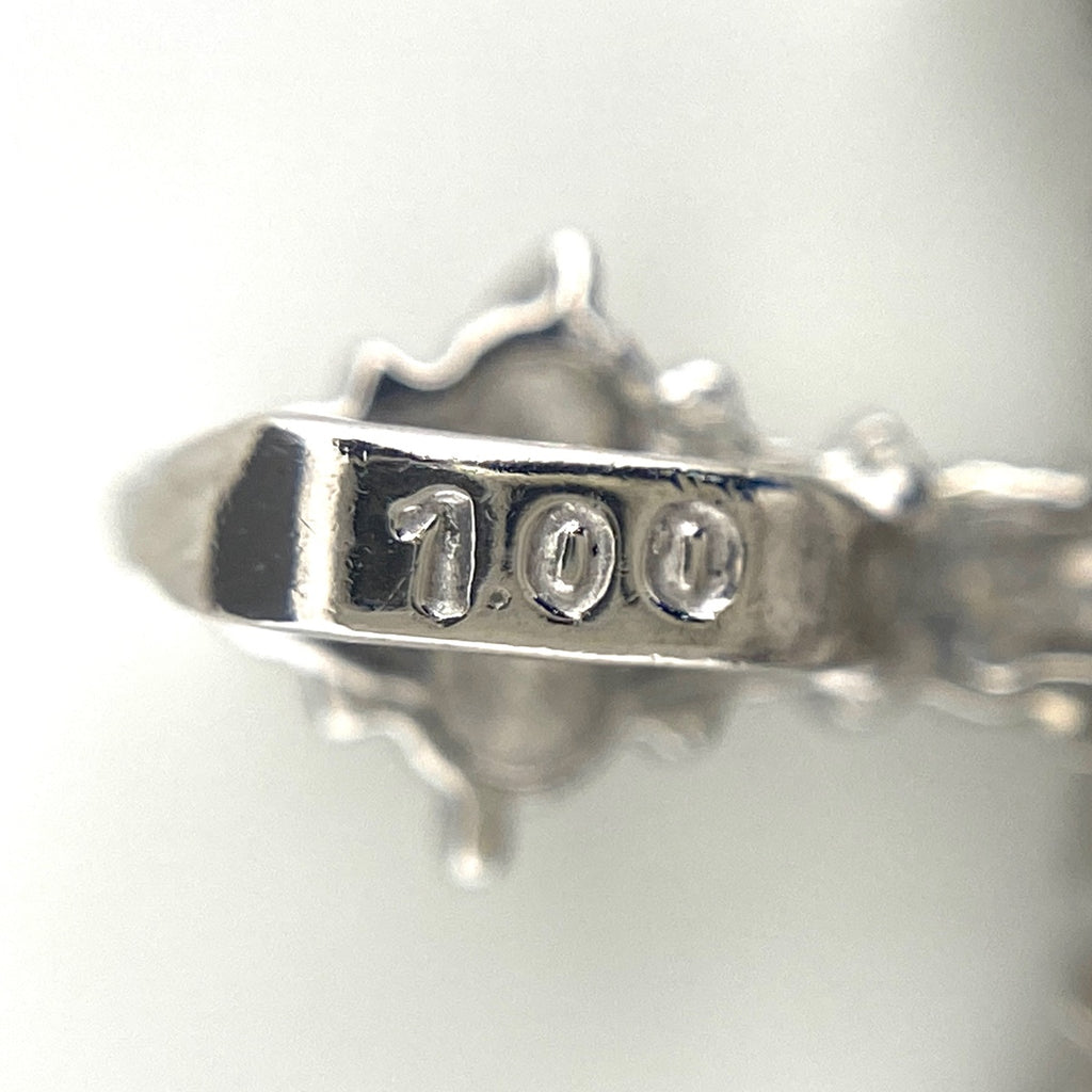クロスモチーフ ペンダントトップ プラチナ メレダイヤ 十字架 ペンダントトップ Pt900 ダイヤモンド レディース 【中古】nbjwl