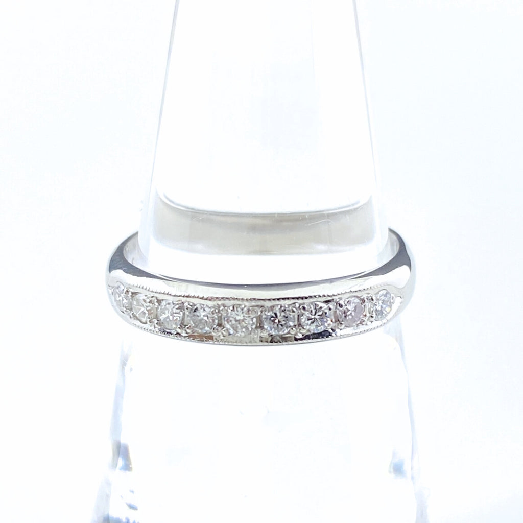 メレダイヤ デザインリング プラチナ 指輪 リング 10.5号 Pt900 ダイヤモンド レディース 【中古】nbjwl