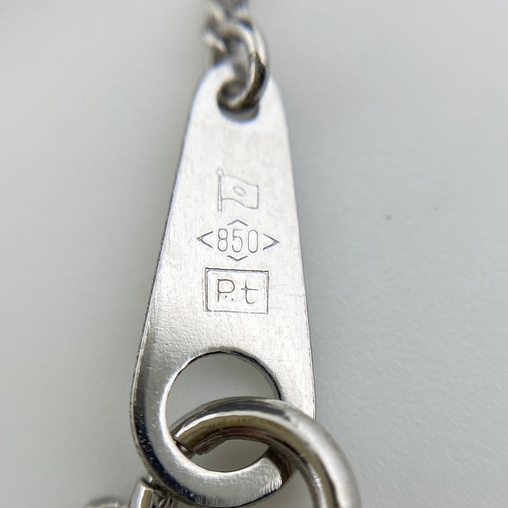 ルビー デザインネックレス プラチナ ペンダント メレダイヤ ダイヤモンド ネックレス Pt900 Pt850 ルビー レディース 【中古】nbjwl