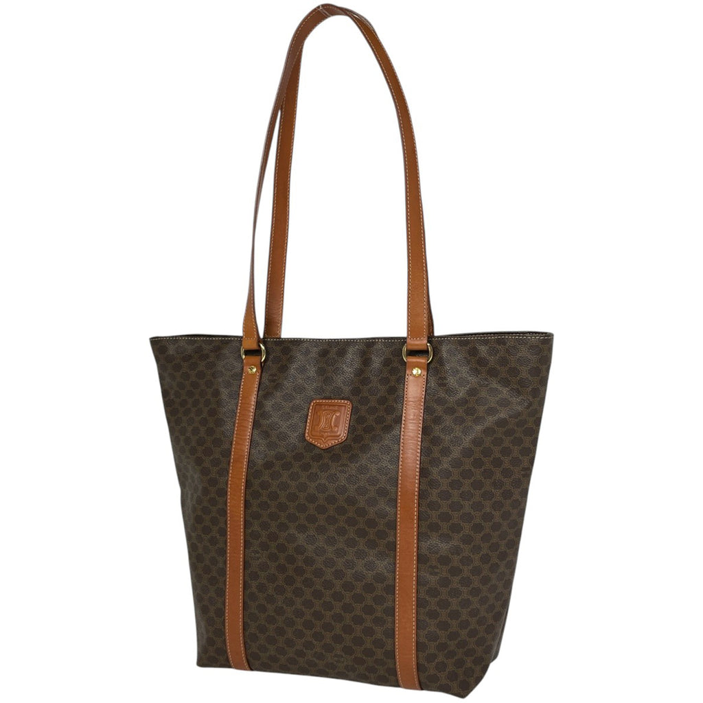 セリーヌ マカダム柄 トートバッグ ハンドバッグ トートバッグ コーティングキャンバス ブラウン レディース 【中古】brbag