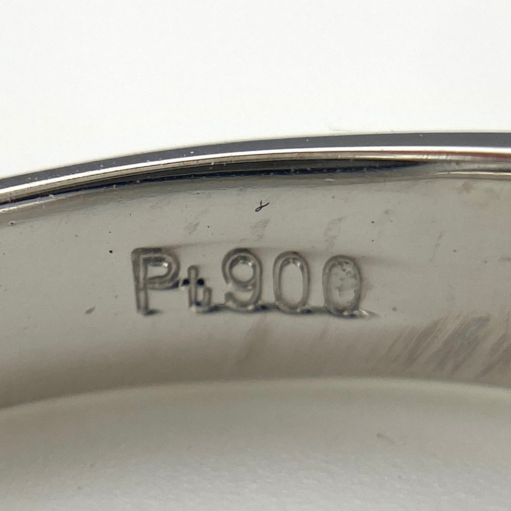 ダイヤモンド デザインリング プラチナ 指輪 メレダイヤ リング 10号 Pt900 ダイヤモンド レディース 【中古】nbjwl