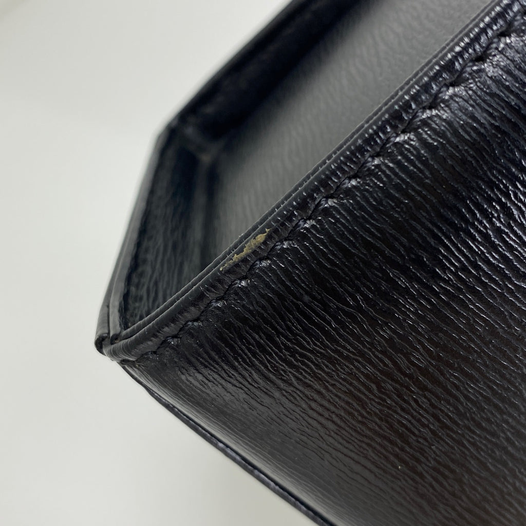 クリスチャンディオール ロゴ ショルダーバッグ 斜め掛け ショルダーバッグ レザー ブラック レディース 【中古】brbag