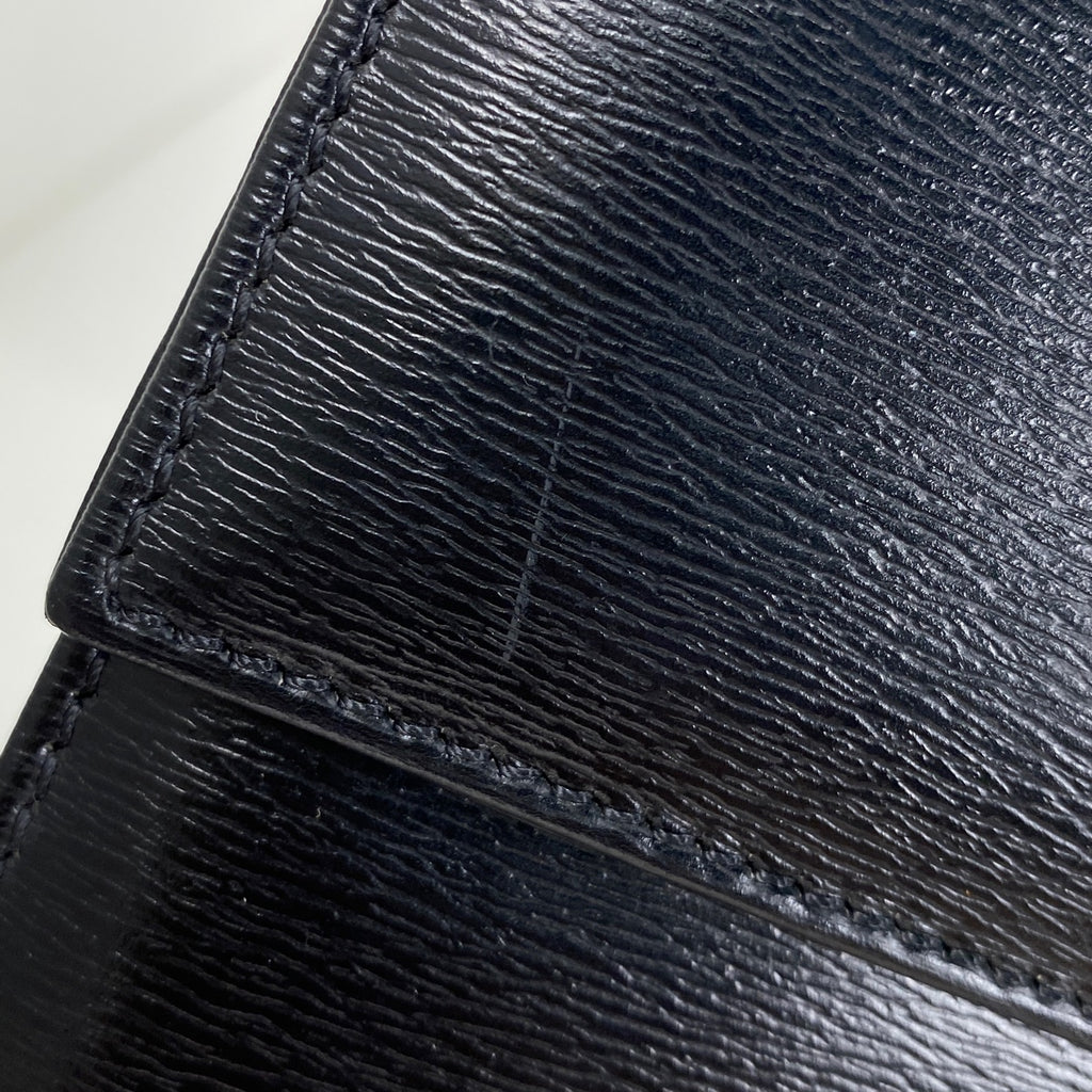 クリスチャンディオール ロゴ ショルダーバッグ 斜め掛け ショルダーバッグ レザー ブラック レディース 【中古】brbag