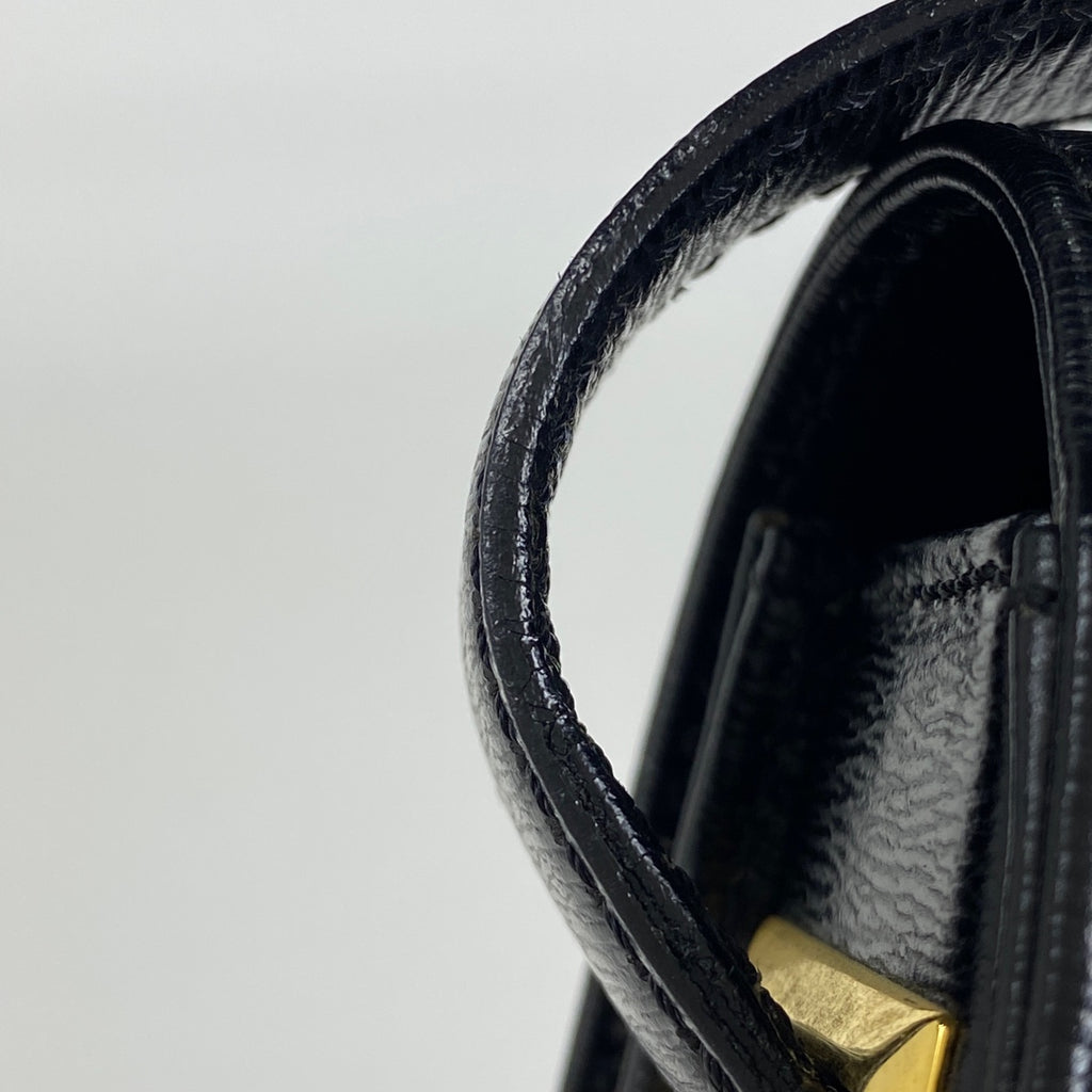 クリスチャンディオール ロゴ ショルダーバッグ 斜め掛け ショルダーバッグ レザー ブラック レディース 【中古】brbag