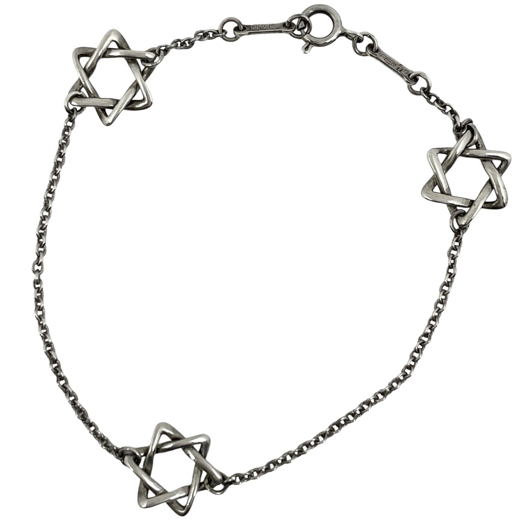 ティファニー スターオブダビデ トリプル ブレスレット 腕輪 ブレスレット シルバー925 シルバー レディース 【中古】bracc