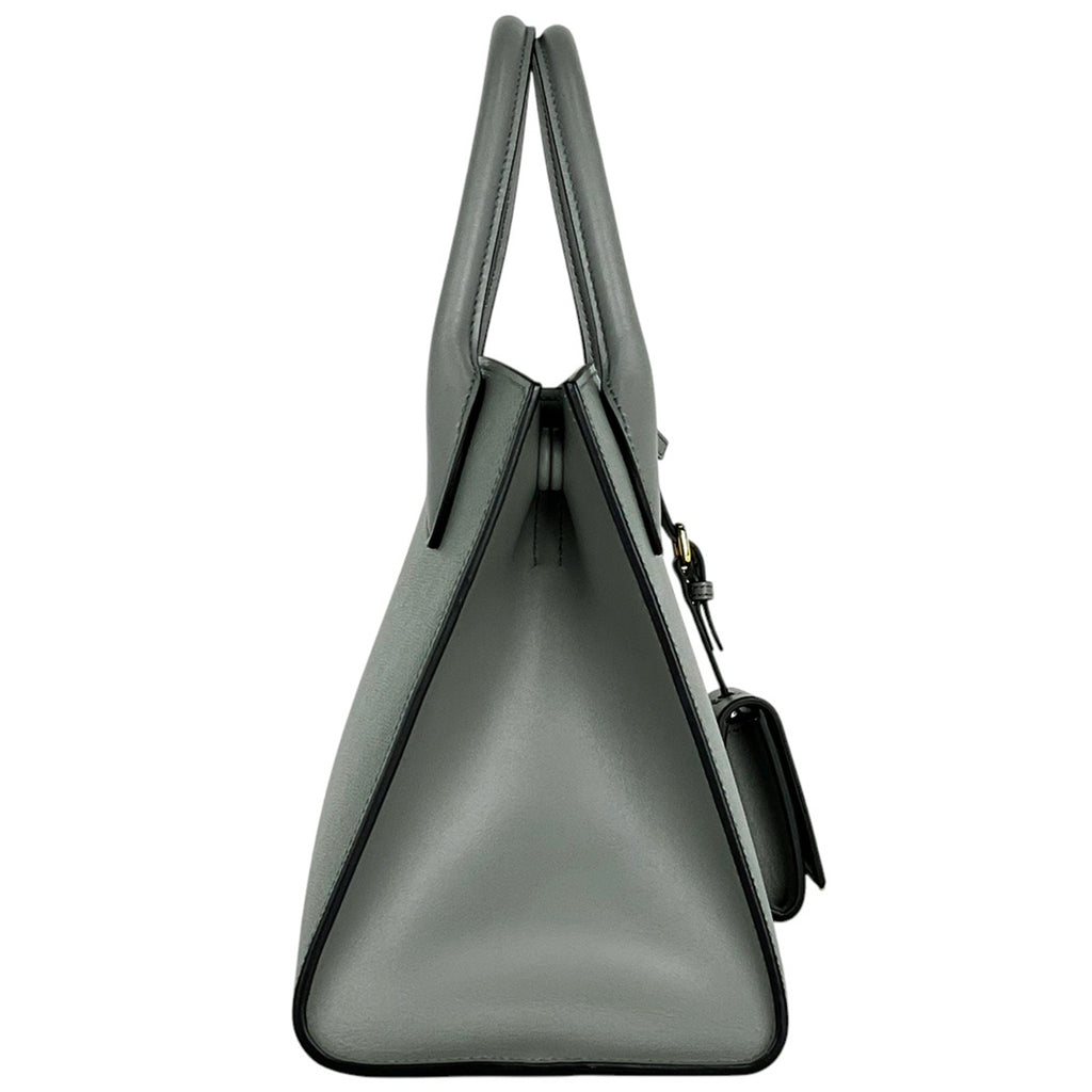 プラダ モノクローム スモールバッグ 2WAY ショルダーバッグ ハンドバッグ レザー グレー 1BA156 レディース 【中古】brbag
