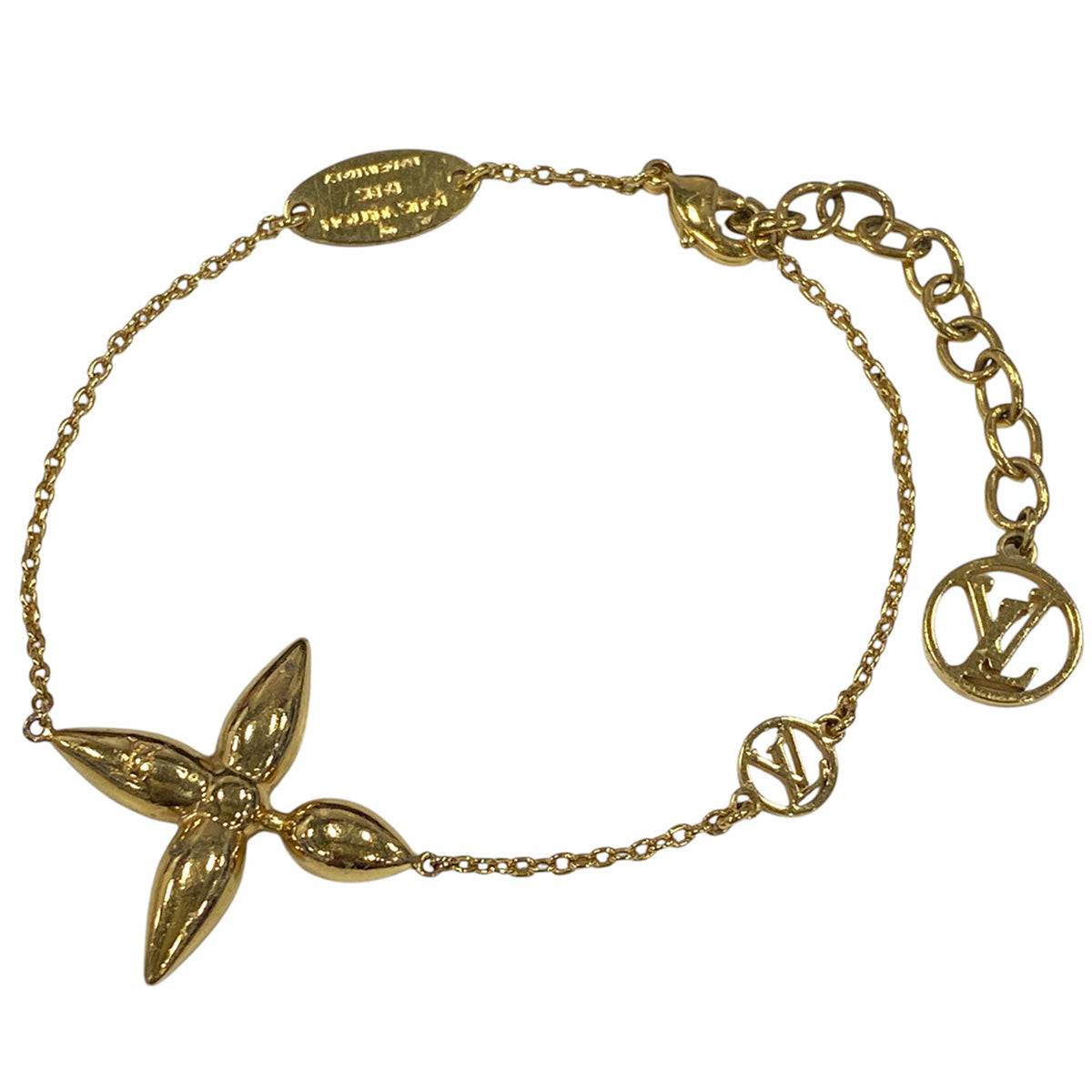 極美品 鑑定済　ルイヴィトン ブレスレット コリエ ルイゼット ゴールド 金 ルイヴィトン ブレスレット レディース LOUIS VUITTON