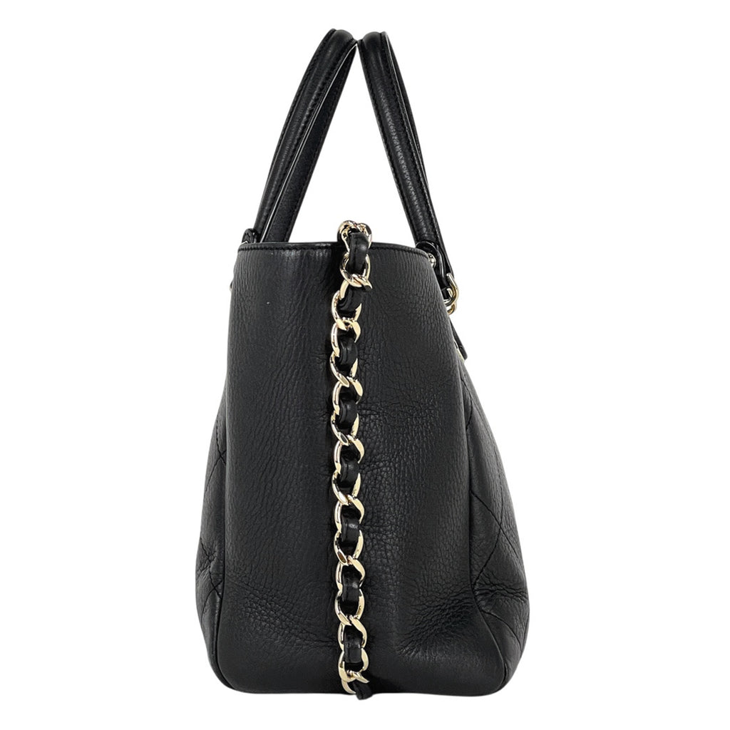 シャネル ココマーク ハンドバッグ 2WAY チェーン ショルダーバッグ ハンドバッグ レザー ブラック AS0356 レディース 【中古】brbag