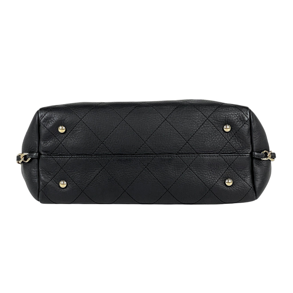 シャネル ココマーク ハンドバッグ 2WAY チェーン ショルダーバッグ ハンドバッグ レザー ブラック AS0356 レディース 【中古】brbag