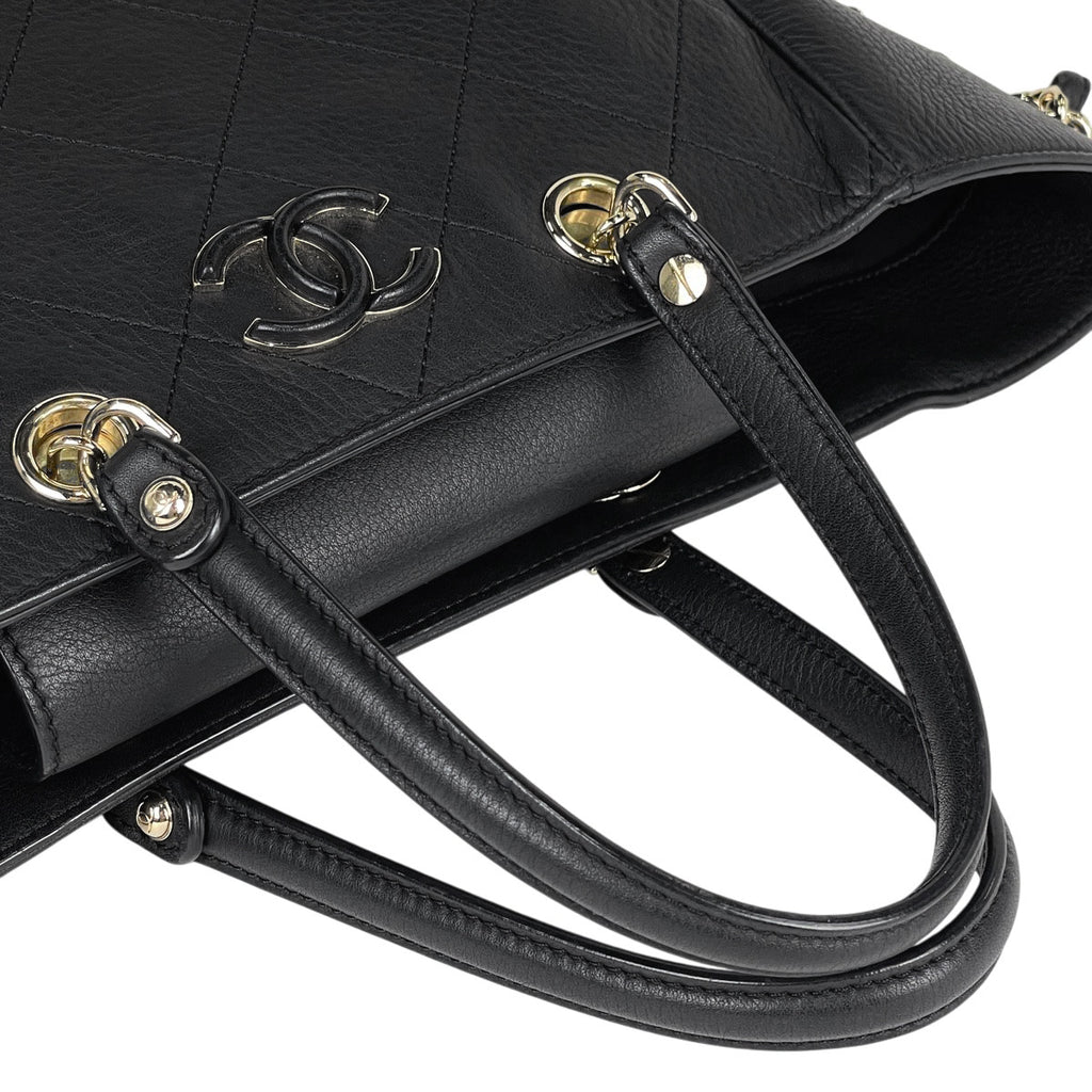 シャネル ココマーク ハンドバッグ 2WAY チェーン ショルダーバッグ ハンドバッグ レザー ブラック AS0356 レディース 【中古】brbag