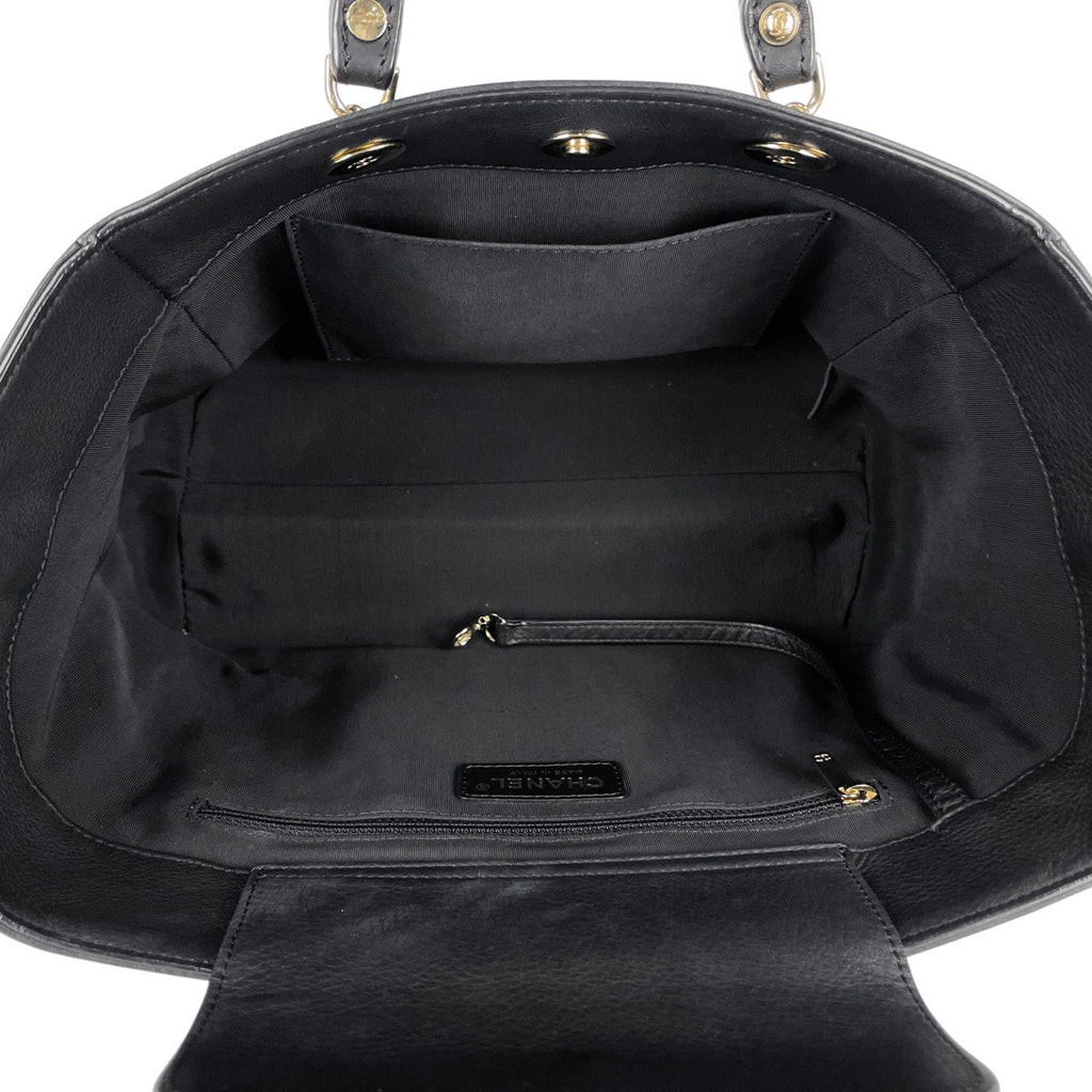 シャネル ココマーク ハンドバッグ 2WAY チェーン ショルダーバッグ ハンドバッグ レザー ブラック AS0356 レディース 【中古】brbag