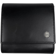 カルティエ マストライン コインケース 小銭入れ コインケース レザー ブラック レディース 【中古】brbag