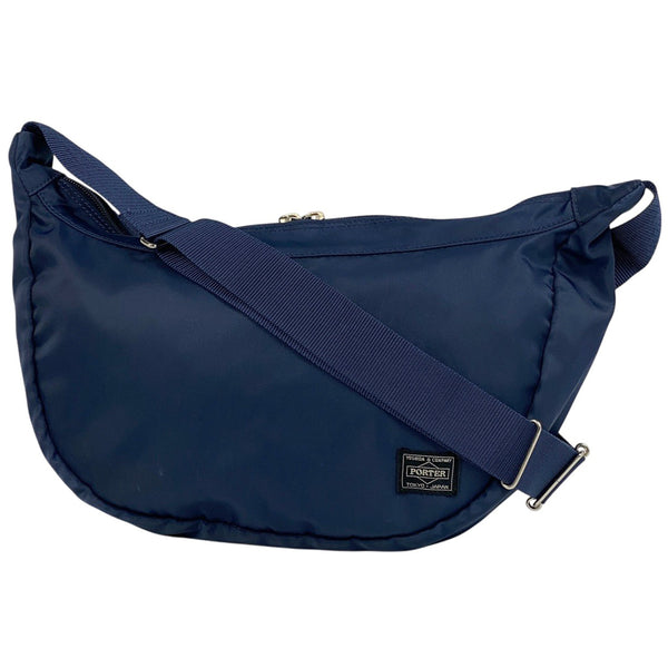 PORTER ナイロン ネイビー ショルダーバッグ バイセル公式】ポーター ロゴ ショルダーバッグ ナイロン