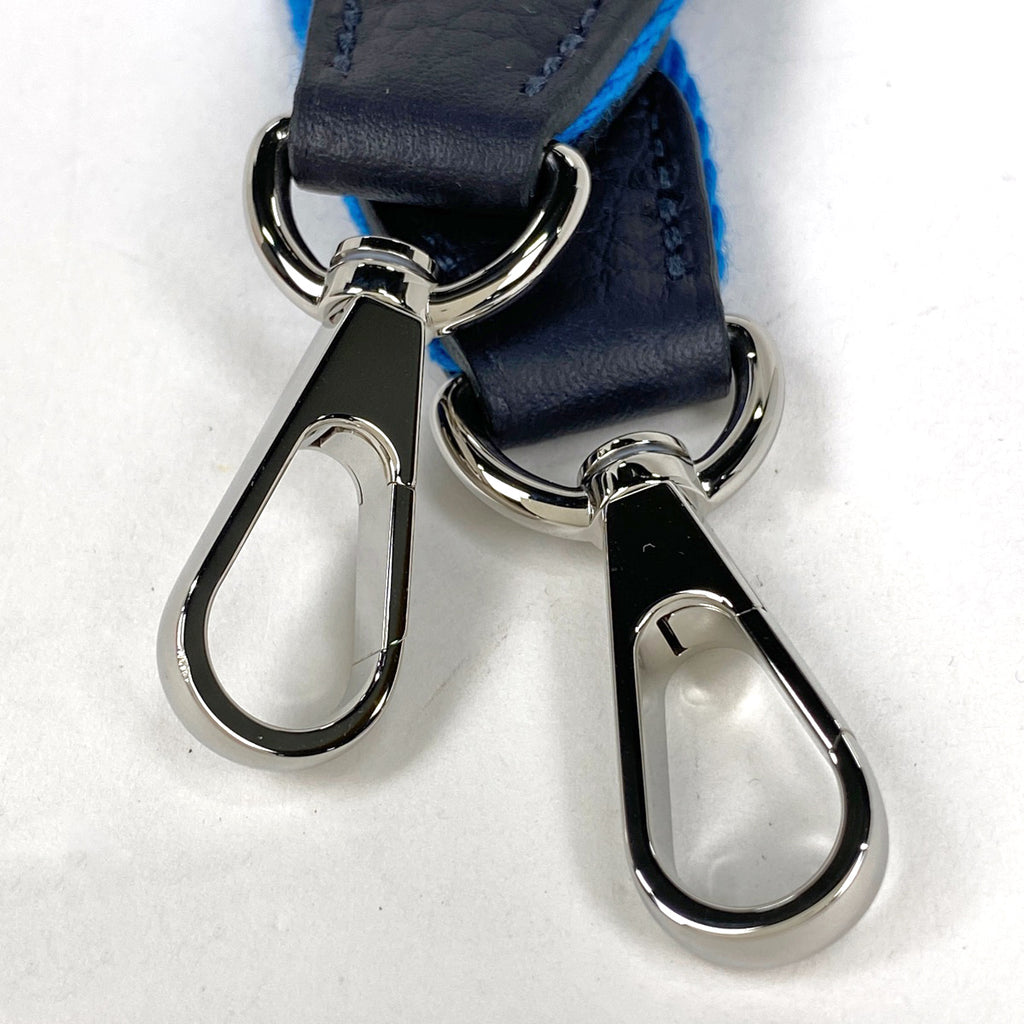 エルメス ショルダーストラップ キャンバス レザー ブルー レディース 【中古】brbag