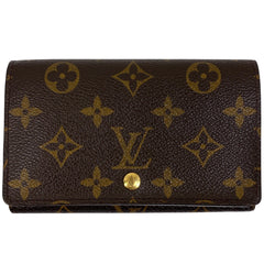 ルイ・ヴィトン ポルト モネ ビエ トレゾール 札入れ 小銭入れ 二つ折り財布 モノグラム ブラウン M61730 レディース 【中古】brbag