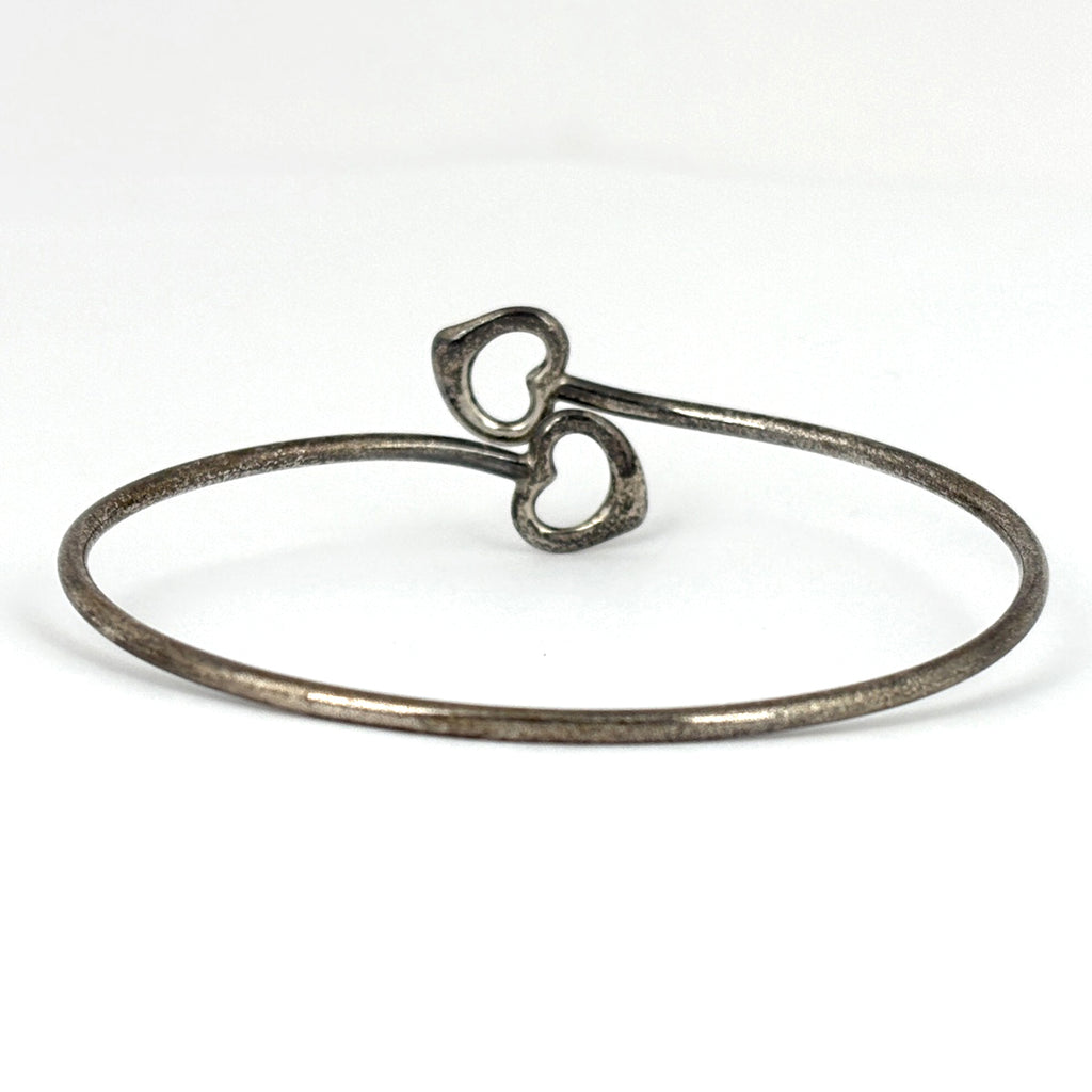 ティファニー オープンハート バングル シルバー925 シルバー レディース 中古 bracc