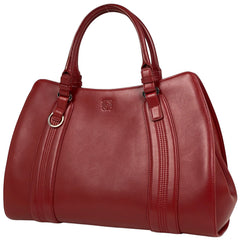 ロエベ カモッシオ ハンドバッグ アナグラム ハンドバッグ レザー レッド レディース 【中古】brbag