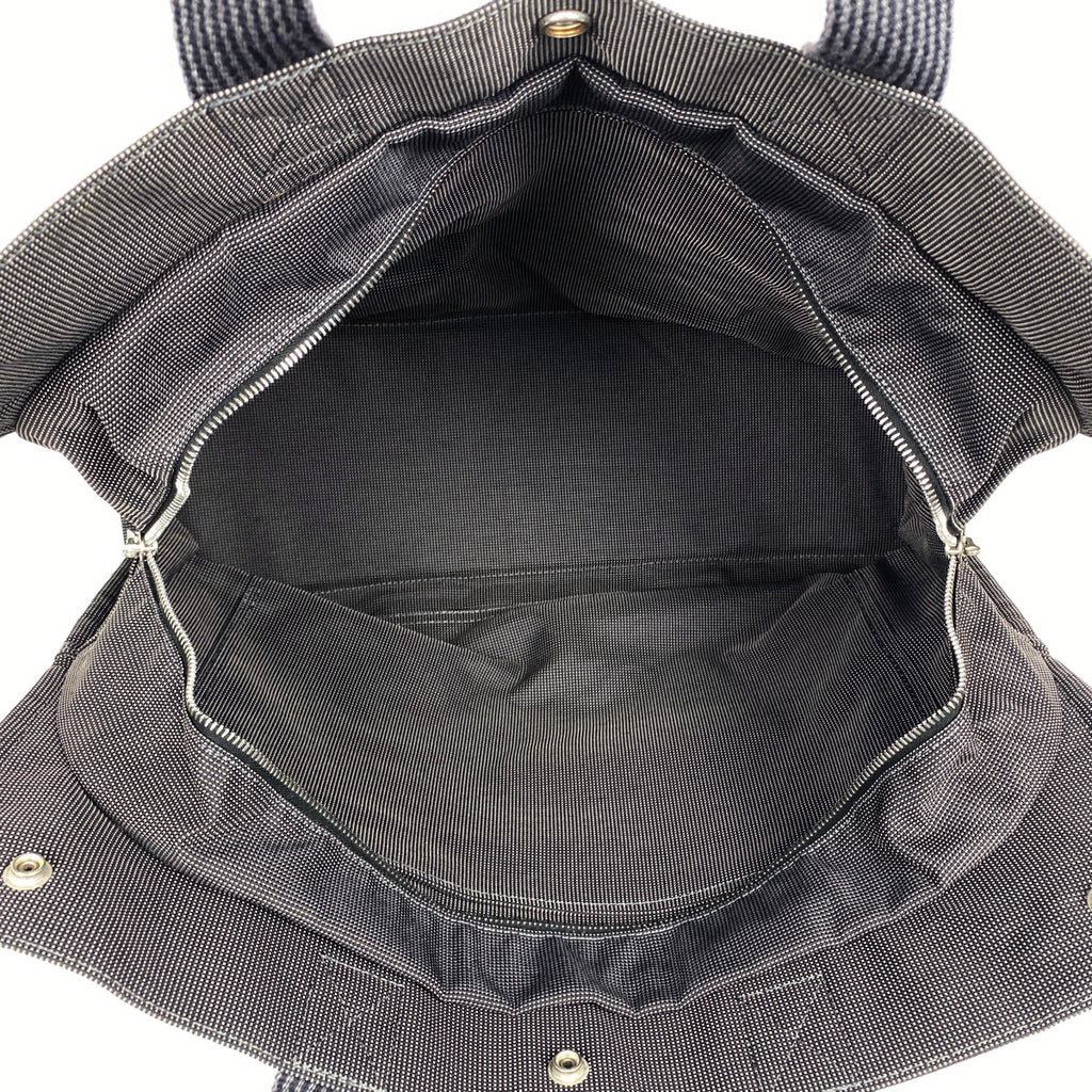 エルメス エールライン GM 肩掛け ハンドバッグ トートバッグ ナイロンキャンバス グレー レディース 【中古】brbag