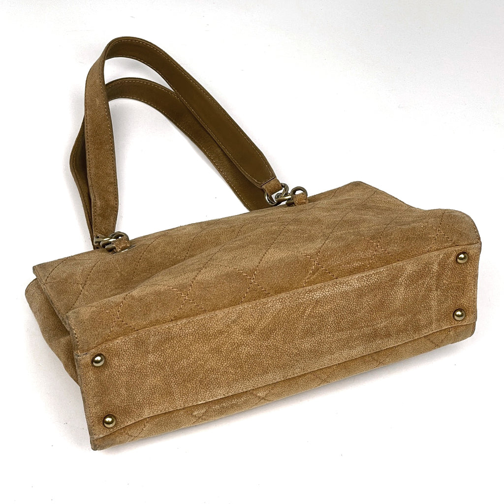 シャネル ココマーク ハンドバッグ 肩掛け トートバッグ ハンドバッグ レザー ブラウン レディース 【中古】brbag