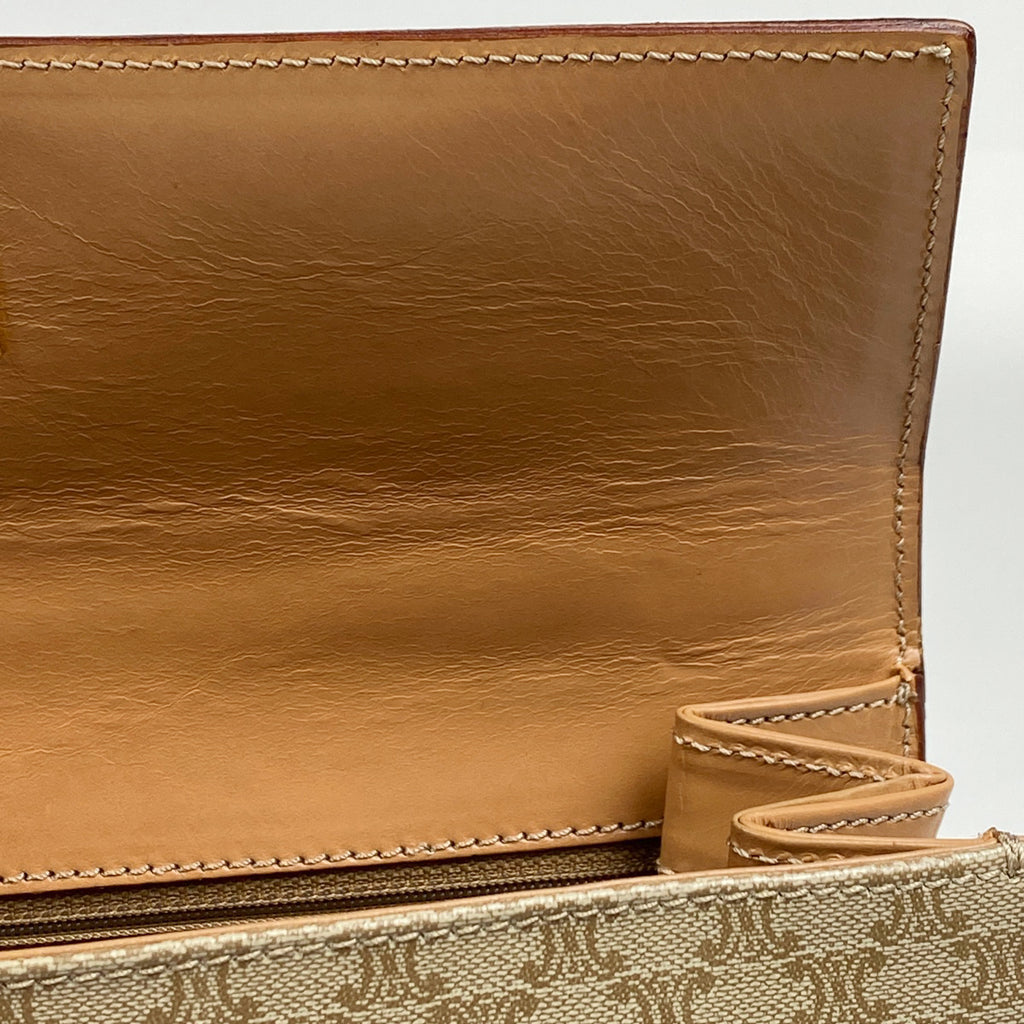 セリーヌ マカダム柄 ハンドバッグ ハンドバッグ コーティングキャンバス ベージュ レディース 【中古】brbag