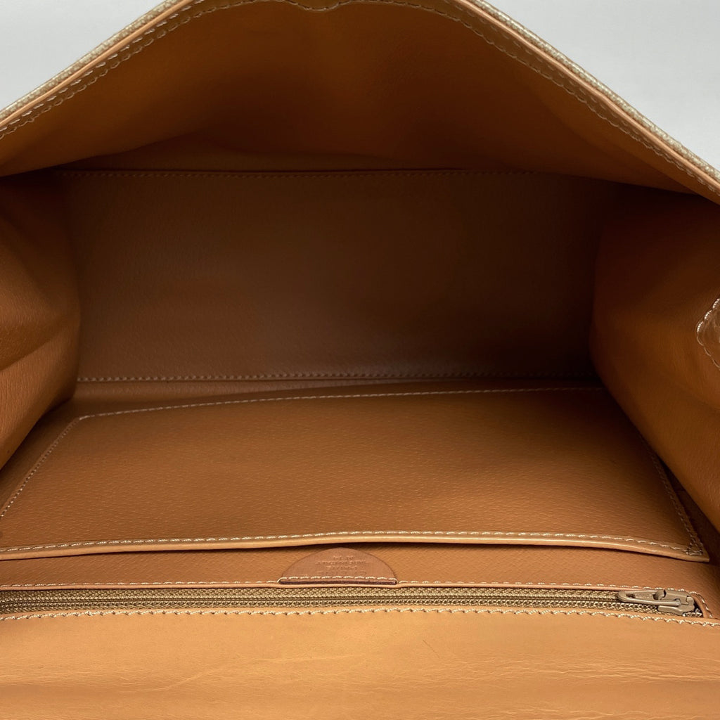 セリーヌ マカダム柄 ハンドバッグ ハンドバッグ コーティングキャンバス ベージュ レディース 【中古】brbag